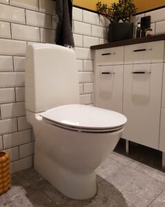 Badrumsrenovering i Fålhagen, toalett
